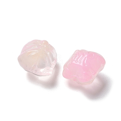 Baking Paint Transparent Glass Beads GLAA-C035-01J-1