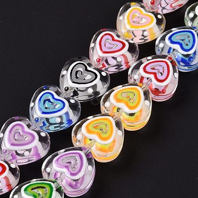 Handmade Lampwork Beads Strands LAMP-E033-04H-1