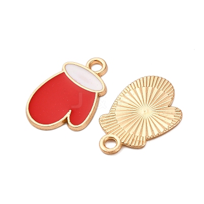 Christmas Alloy Enamel Pendants ENAM-K080-01B-G-1