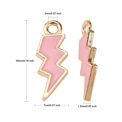 Alloy Enamel Pendants ENAM-N054-025N-1