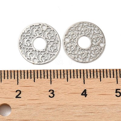 Rack Plating Brass Connector Charms KK-Q792-08P-1