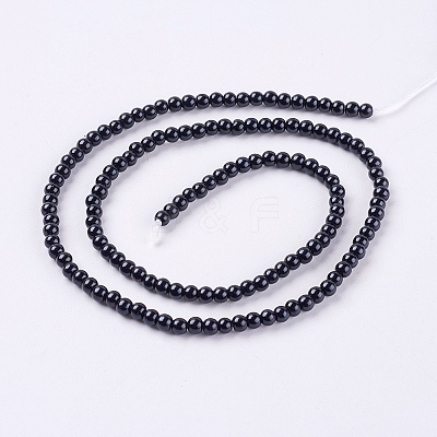 Eco-Friendly Dyed Glass Pearl Round Beads Strands LS-HY-A002-3mm-RB080-1
