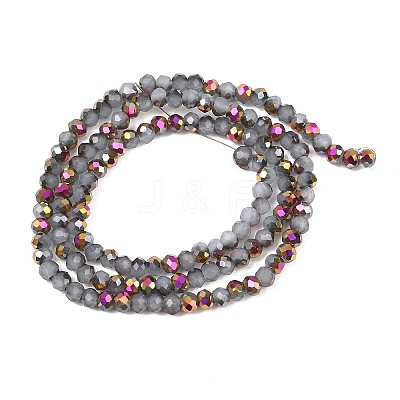 Electroplate Glass Beads Stradns EGLA-H114-02B-03-1