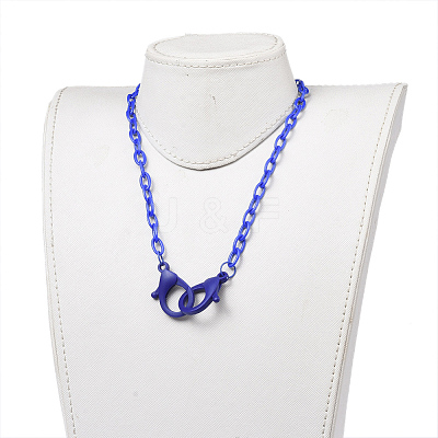 Personalized ABS Plastic Cable Chain Necklaces NJEW-JN03254-05-1