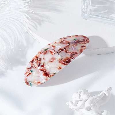 1Pc Resin and Iron Hair Barrettes PHAR-LP0004-16A-1