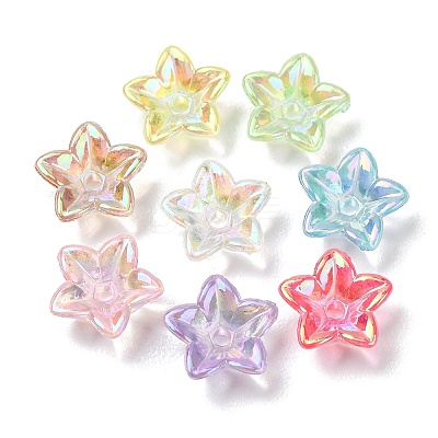 Transparent Acrylic Bead Caps AC-CBA1E6C-06B-1