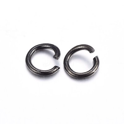Ion Plating(IP) 304 Stainless Steel Open Jump Rings X-STAS-H467-03B-6MM-1