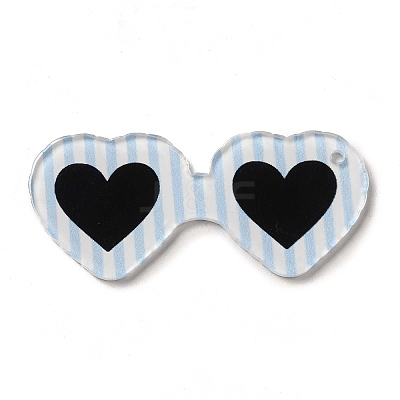 Cute Opaque Printed Acrylic Pendants LS-MACR-L002-A06-1