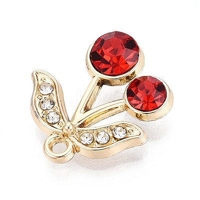 Alloy Rhinestone Pendants PALLOY-T090-58KCG-1