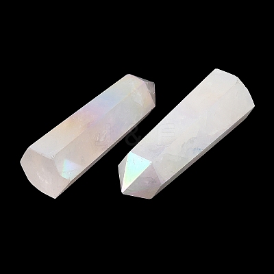 Point Tower Electroplate Natural Rose Quartz Home Display Decoration PW23030680855-1