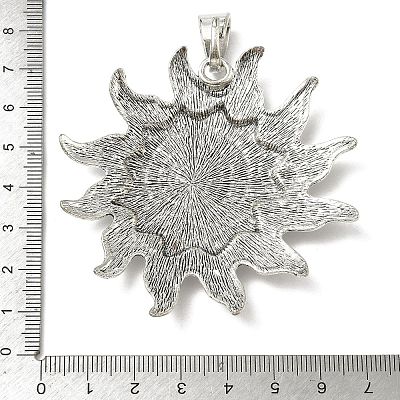 Tibetan Style Alloy Big Pendants X-FIND-D037-02AS-01-1
