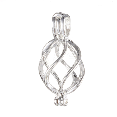 Brass Locket Pendants KK-K163-48S-NR-1