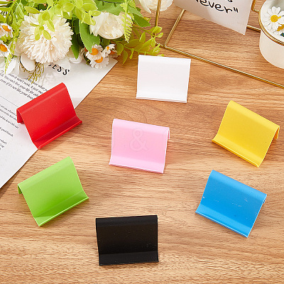 7Pcs 7 Colors Acrylic Mobile Phone Holders AJEW-CP0006-88-1