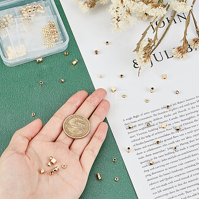 140Pcs 7 Style Brass Spacer Beads KK-PH0001-09-1