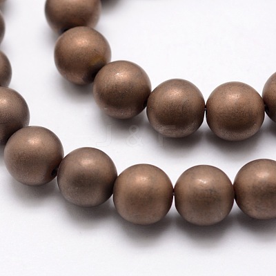 Electroplate Non-magnetic Synthetic Hematite Beads Strands G-R363-8mm-05-1