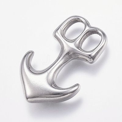 Non-Tarnish 304 Stainless Steel Leather Cord Clasps STAS-P124-09P-1
