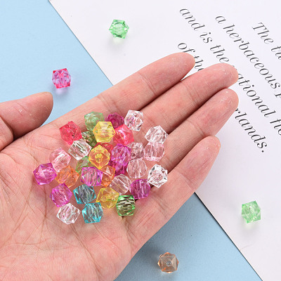 Transparent Acrylic Beads X-TACR-Q259-10mm-V-1