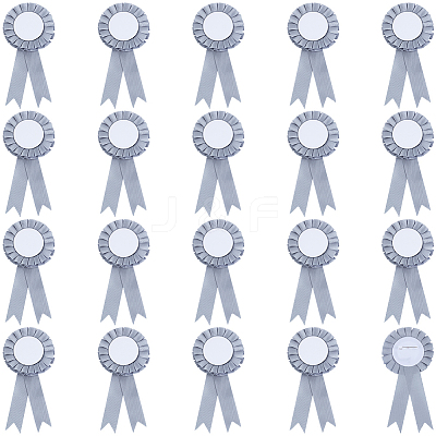 Award Ribbon Shape Iron Badge Pins LS-JEWB-WH20002-04C-1