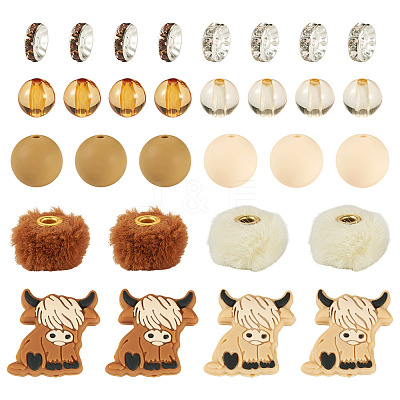 Silicone Beads Round Rubber Bead 15MM Loose Spacer Beads for DIY Supplies Jewelry Keychain Making FIND-TA0008-90B-1