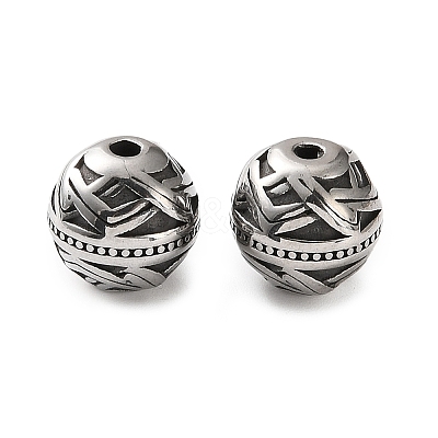 304 Stainless Steel Beads SA-CBA043D-01C-AS-1