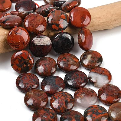 Natural Brecciated Jasper Beads Strands G-C220-D02-20mm-1