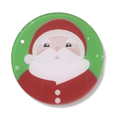 Christmas Acrylic Cabochons SACR-WH0011-05A-1