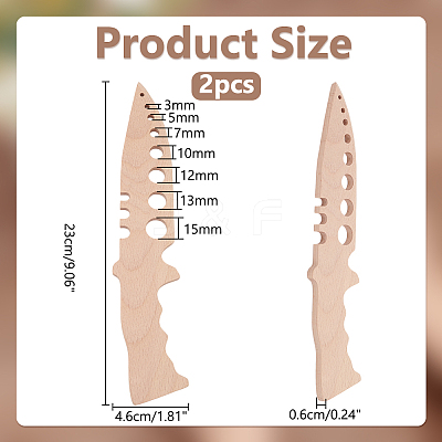 Wood Gardening Tool TOOL-WH0053-78A-1