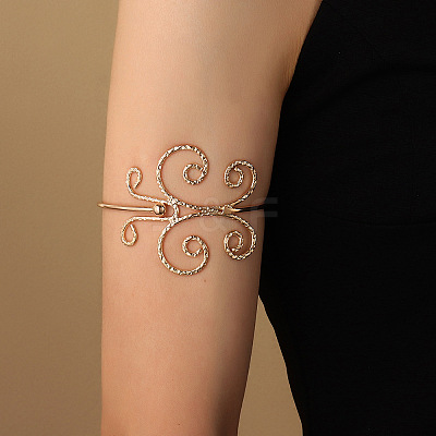 Alloy Arm Cuff Bangles WGA5578-02-1