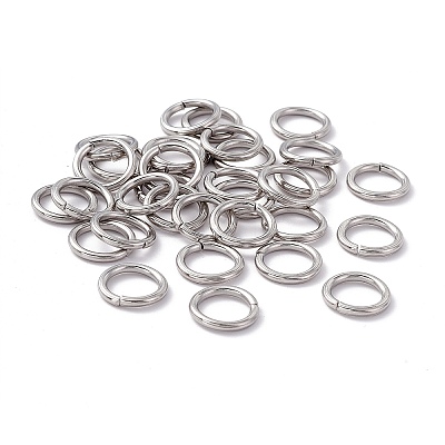 Non-Tarnish 304 Stainless Steel Open Jump Rings X-STAS-C040-01I-P-1