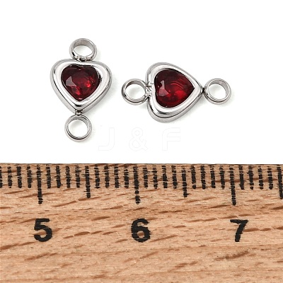 304 Stainless Steel Rhinestone Connector Charms RB-CBA3E99-01P-1