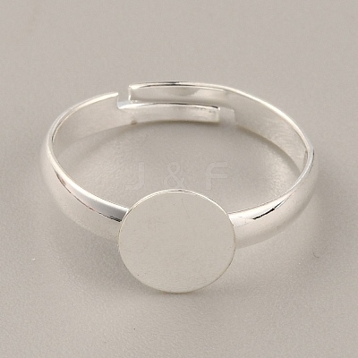 Adjustable Brass Finger Rings Components KK-WH0054-22A-S-1