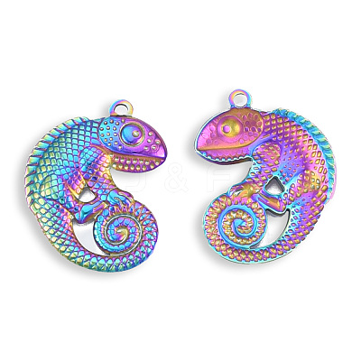 Ion Plating(IP) 201 Stainless Steel Pendants STAS-N098-119M-1