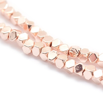 Electroplate Non-magnetic Synthetic Hematite Beads Strands G-L485-10A-LRG-1