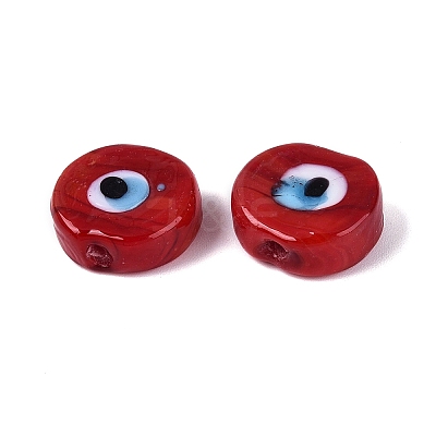 Handmade Evil Eye Lampwork Beads LAMP-N040-01E-1