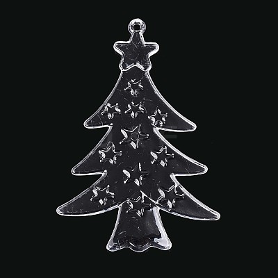 Transparent Plastic Big Pendants KY-T042-07-1