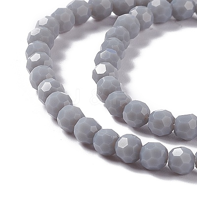 Faceted(32 Facets) Glass Beads Strands EGLA-J042-36A-03-1