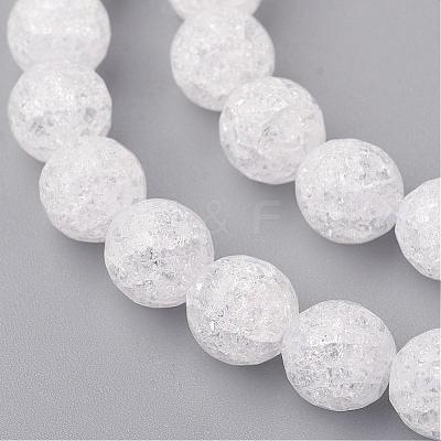 Synthetic Crackle Quartz Beads Strands G-SF8MM-44-1