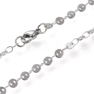Non-Tarnish 304 Stainless Steel Link Chain Necklaces STAS-I156-27A-P-1