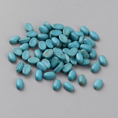 Synthetic Turquoise Cabochons TURQ-WH0001-25A-01-1