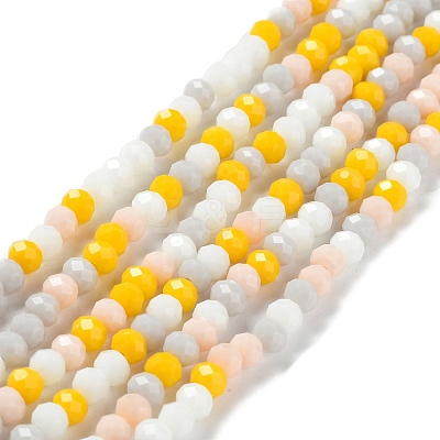 Glass Beads Strands EGLA-A034-M6mm-39-1