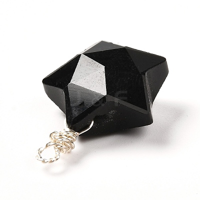Natural Mixed Stone Pendants PALLOY-JF00857-1