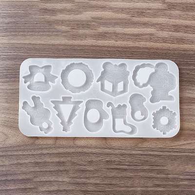 Christmas Theme DIY Tree/Santa Claus/Snowman Quicksand Silicone Molds LS-DIY-E065-03-1