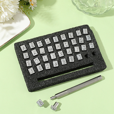 Letter & Number Alloy Leather Stamping Tool Sets TOOL-WH20012-002B-1