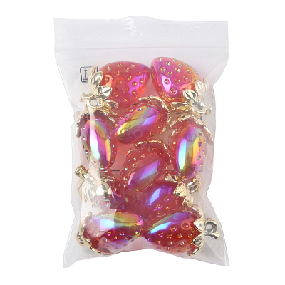 10Pcs Transparent Acrylic Pendants MACR-FS0002-08C-1