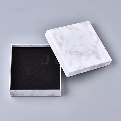 Square Kraft Cardboard Jewelry Boxes CBOX-L008-001-1