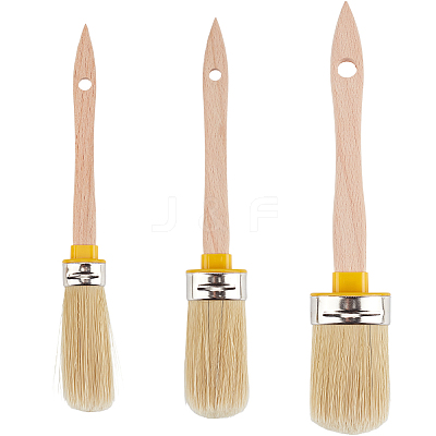 3Pcs 3 Styles PET Paint Brush AJEW-GF0012-86A-1