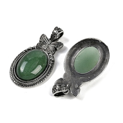 Natural Green Aventurine Pendants G-I370-09AS-05-1