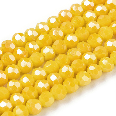 Opaque Glass Beads Strands EGLA-A035-P3mm-A04-1