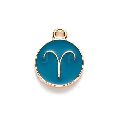 Alloy Enamel Pendants ENAM-S124-01B-05A-1