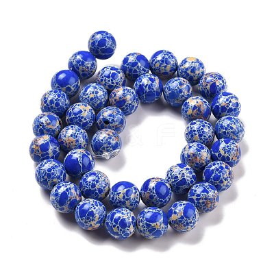 Synthetic Imperial Jasper Beads Strands G-E568-01C-03-1